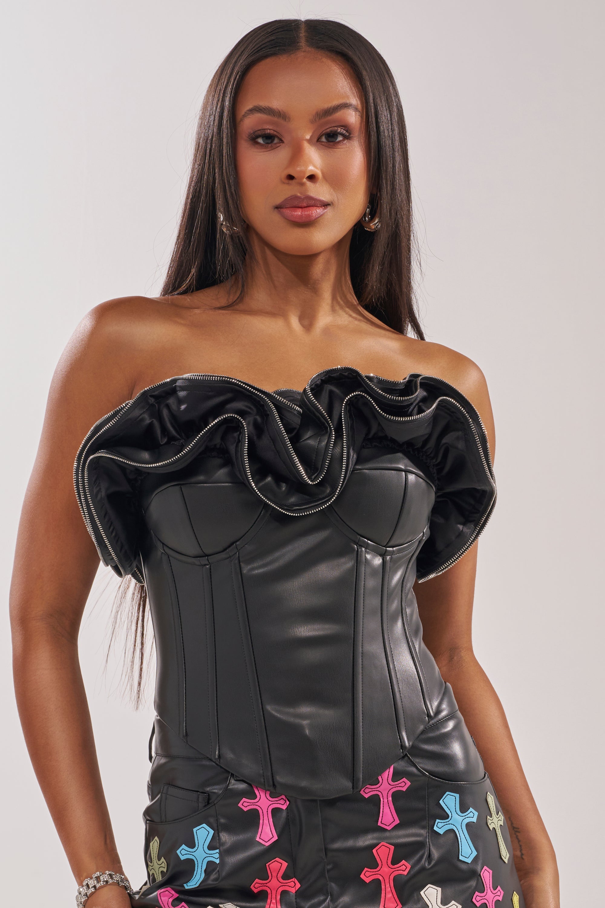 DON'T MESS RUFFLE CORSET