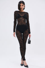 ONLY IF THERE'S BOTTLE SERVICE LACE JUMPSUIT