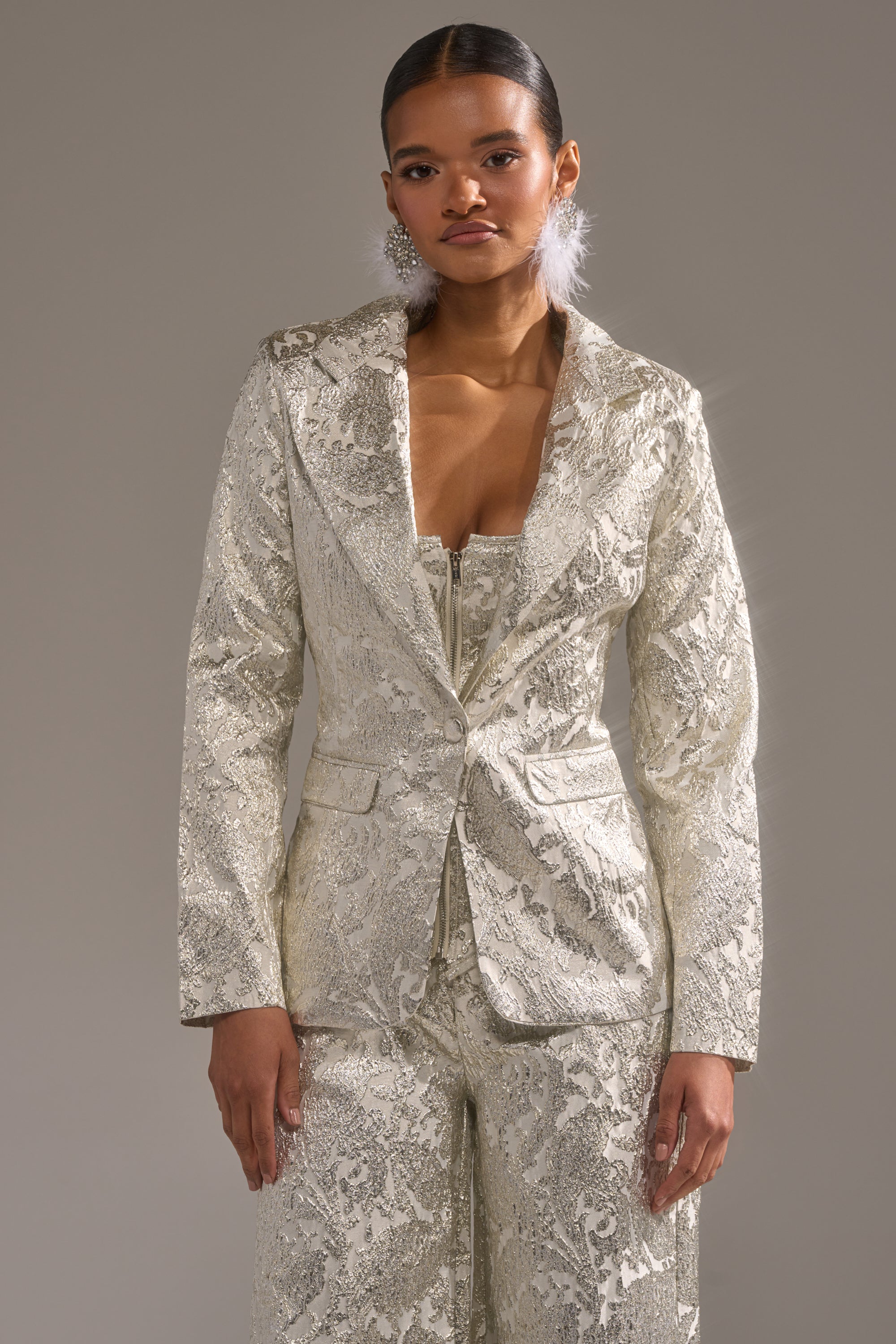 COCO BROCADE BLAZER
