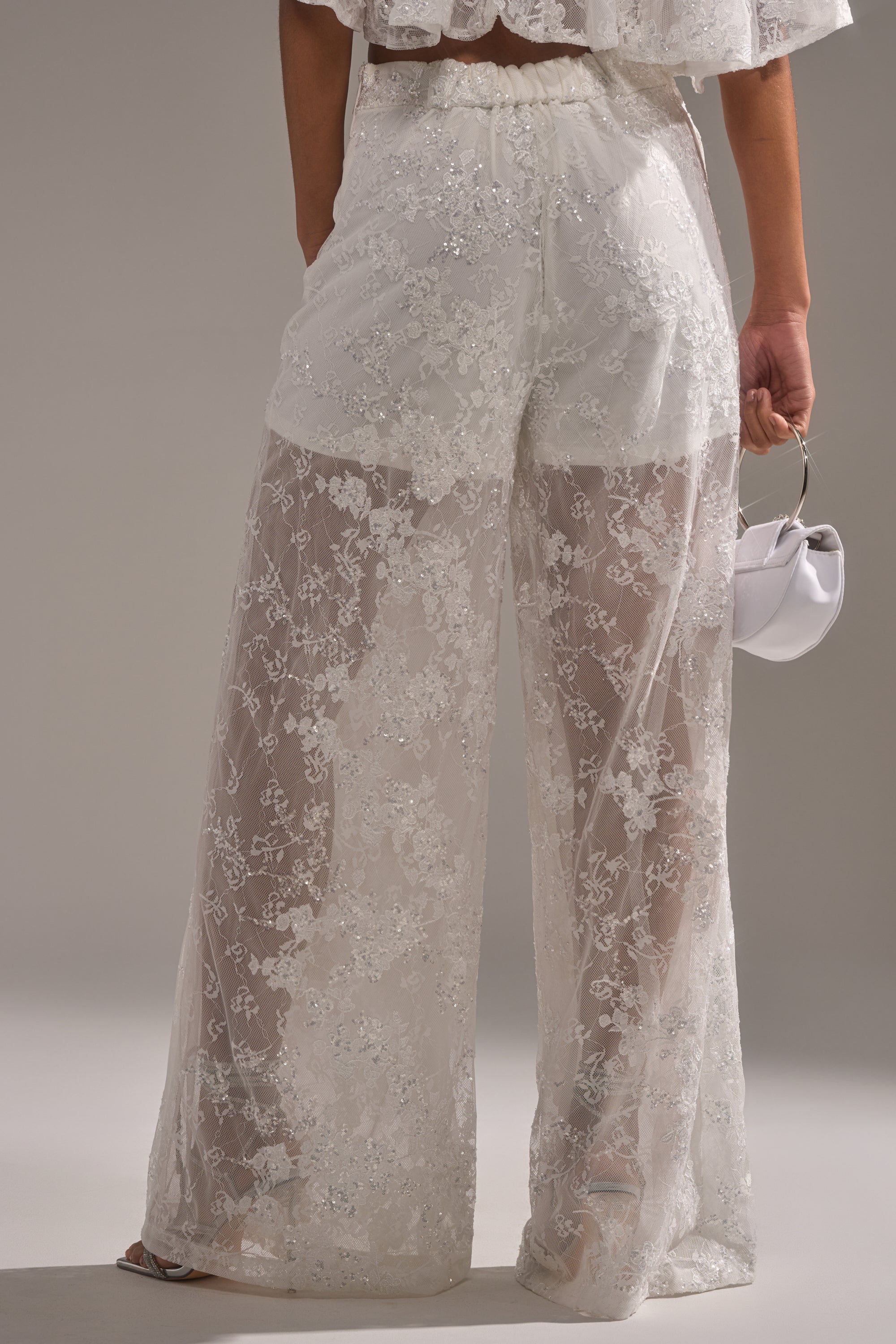 EVA LACE WIDE LEG PANT