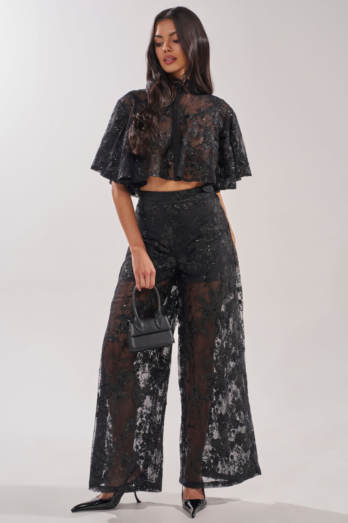 QUEEN B LACE TROUSER