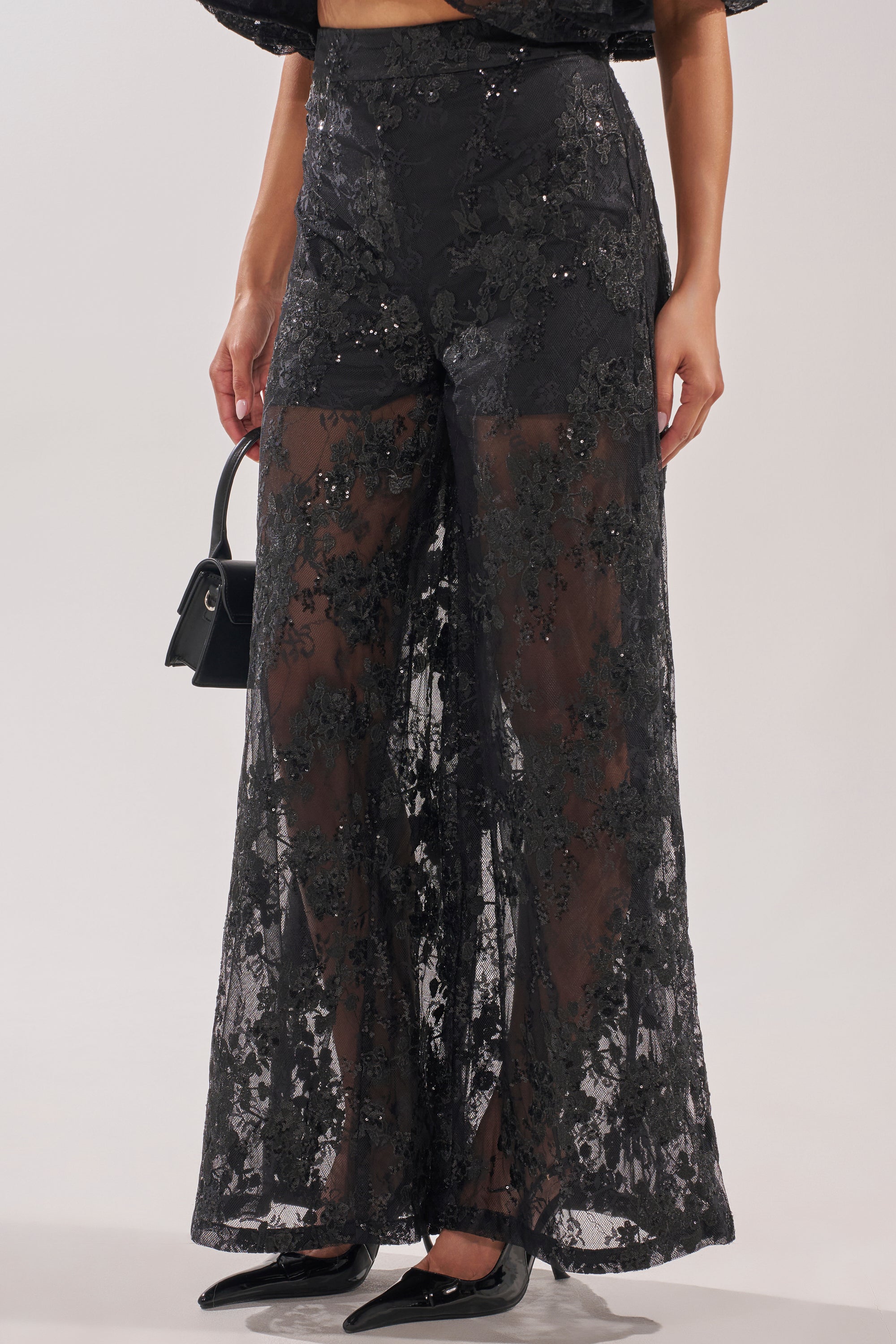 QUEEN B LACE TROUSER