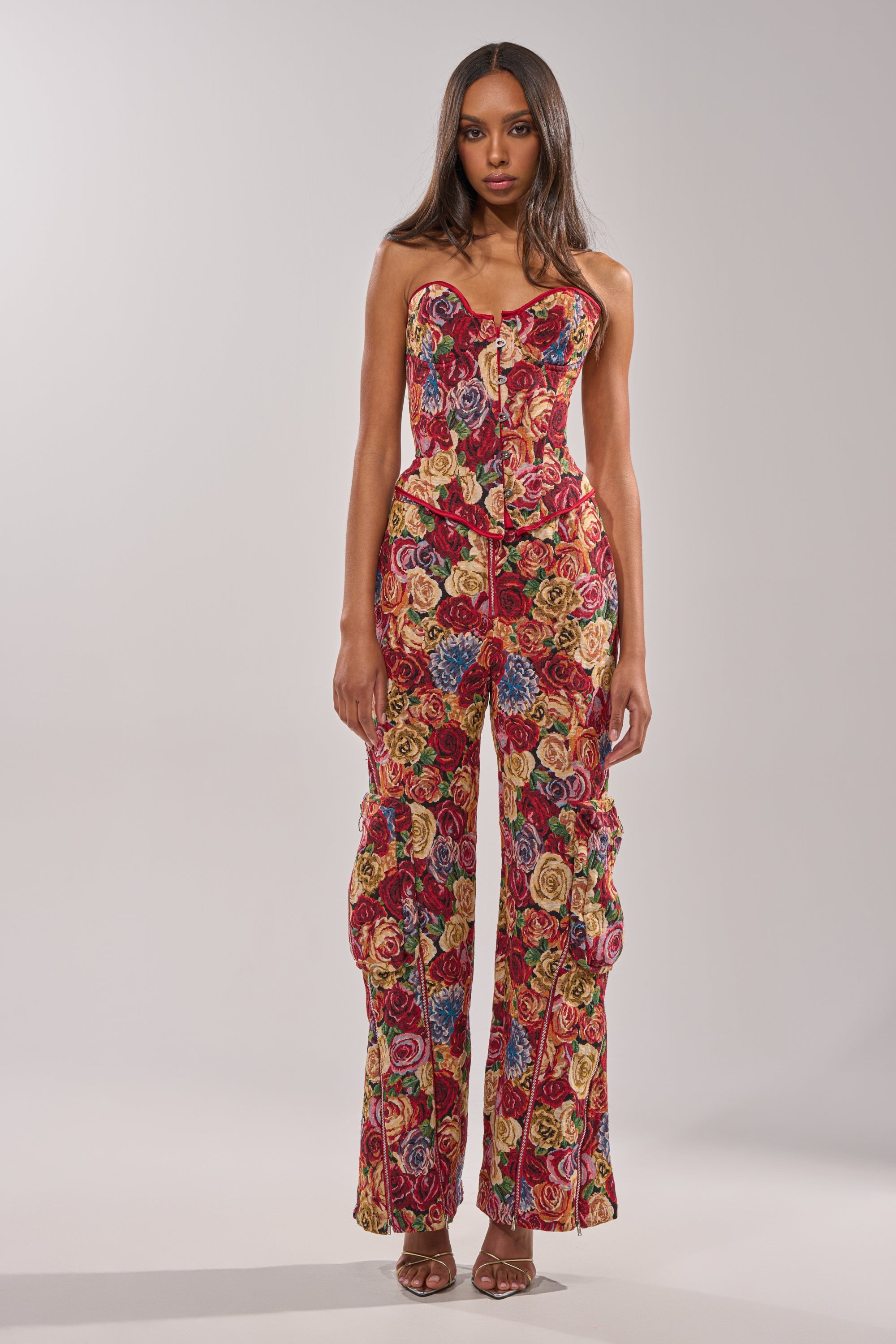 INTO THE THICK OF IT FLORAL CARGO PANT