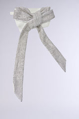 TIE IT UP RHINESTONE CLUTCH