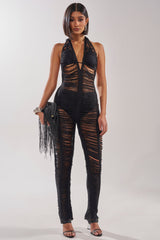 IT GIRL SHREDDED JUMPSUIT