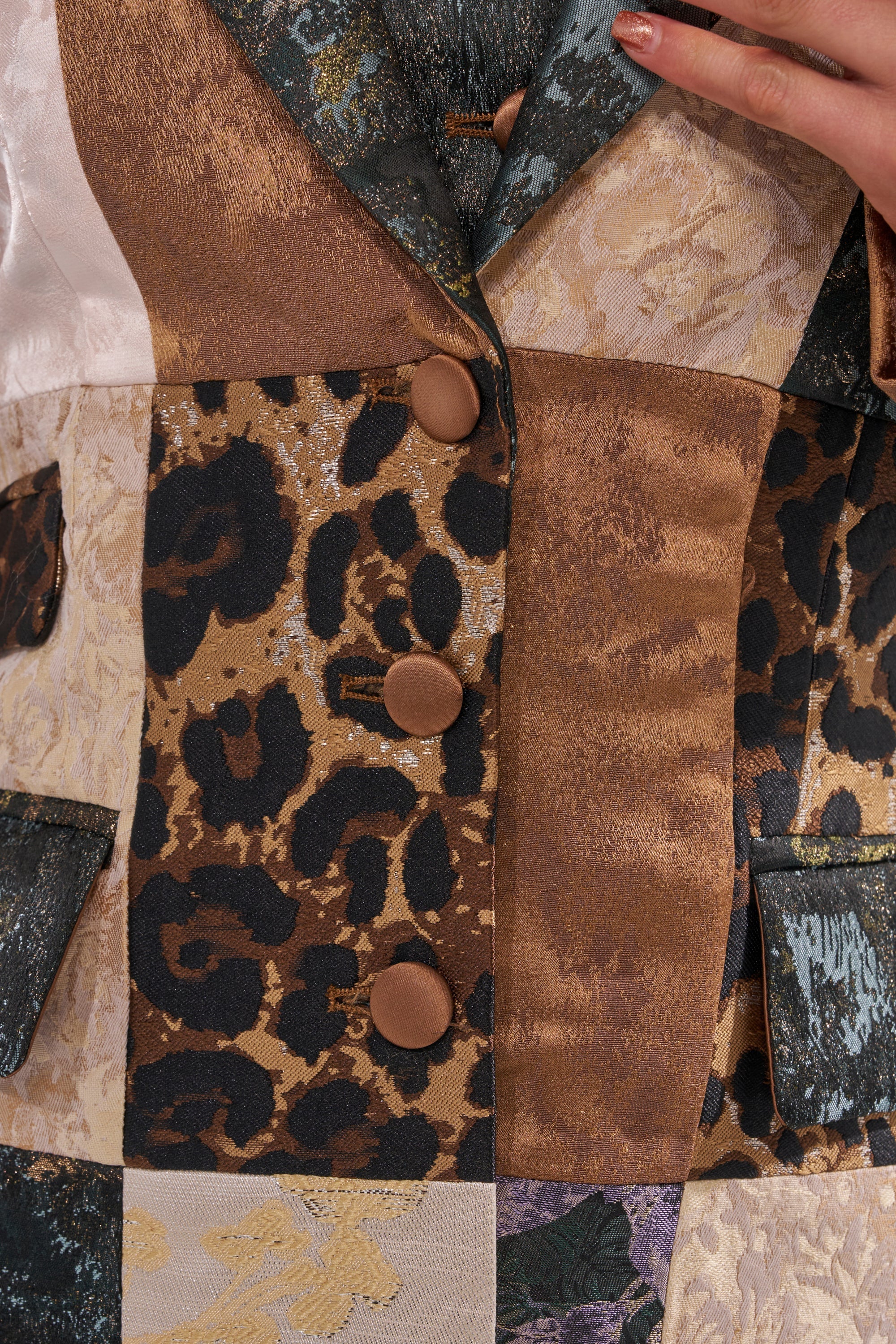 MADE YOU LOOK PATCHWORK BLAZER