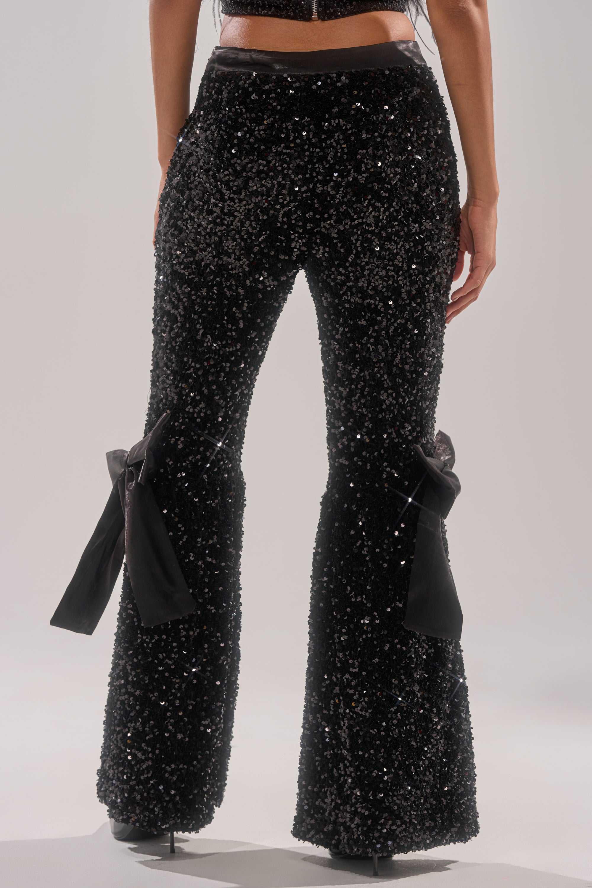 SELENA SPARKLING WIDE LEG PANT