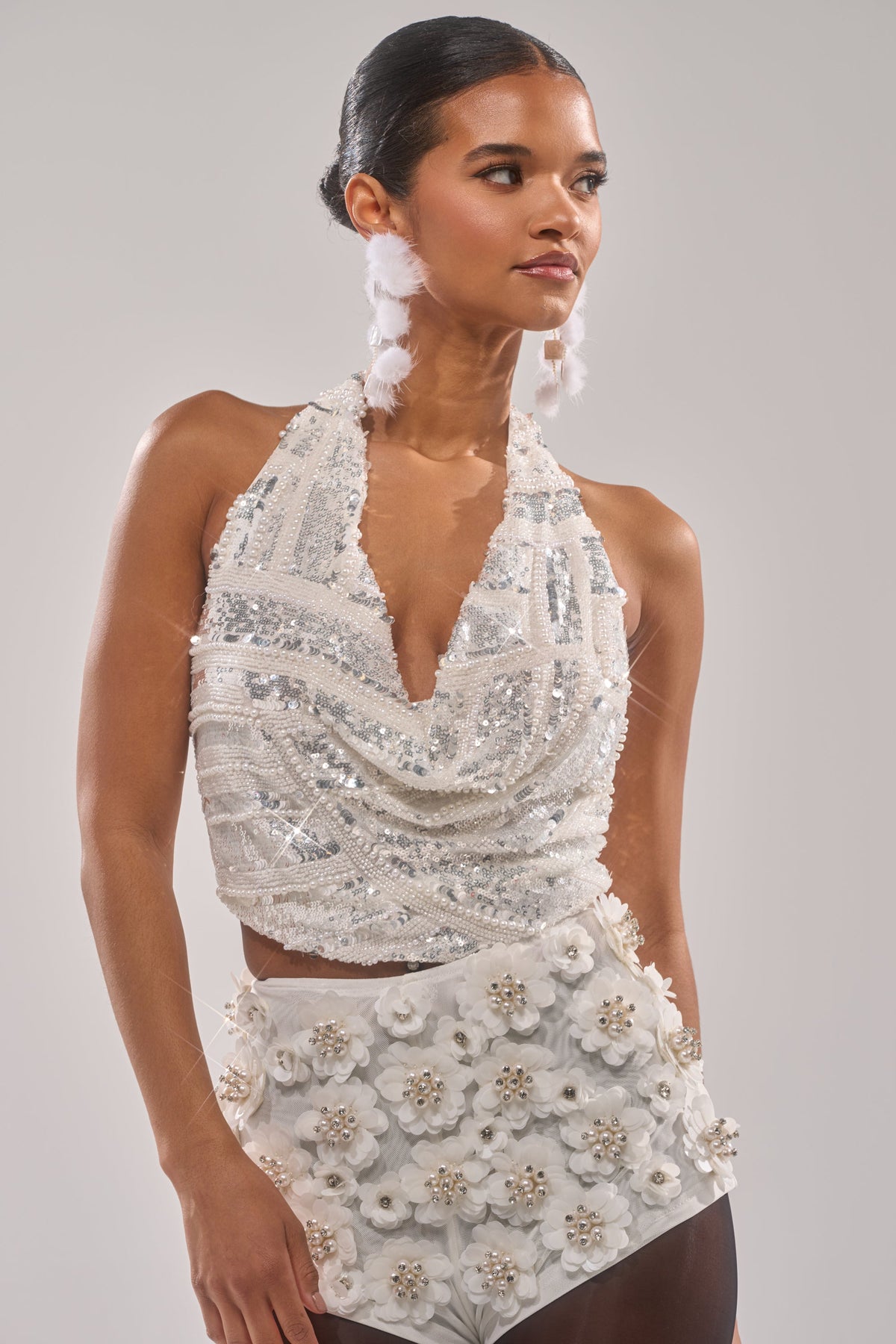 SHINE BRIGHT SEQUIN BLOUSE