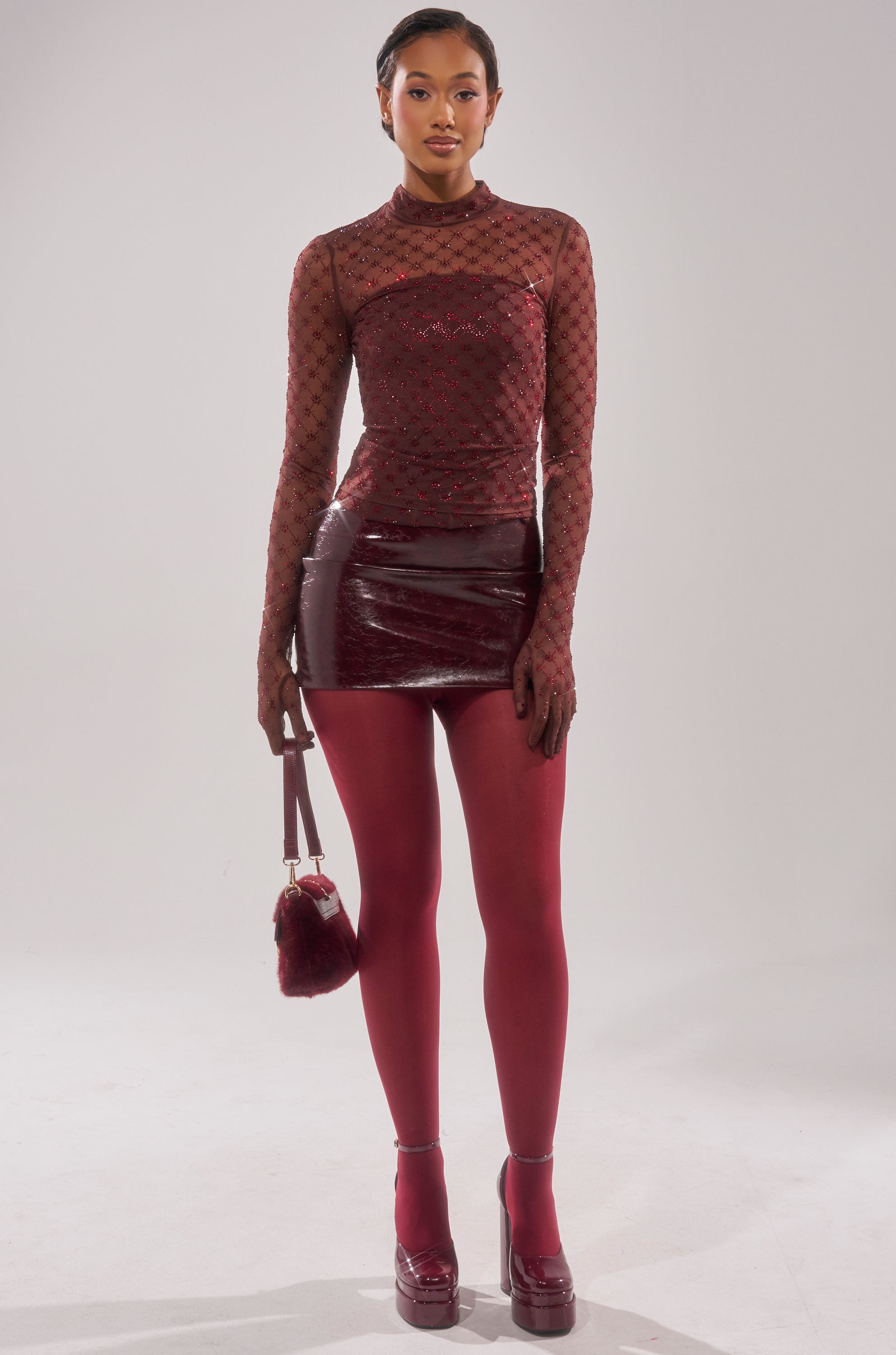 EXTREMELY SEXY MESH LONG SLEEVE WITH CORSET