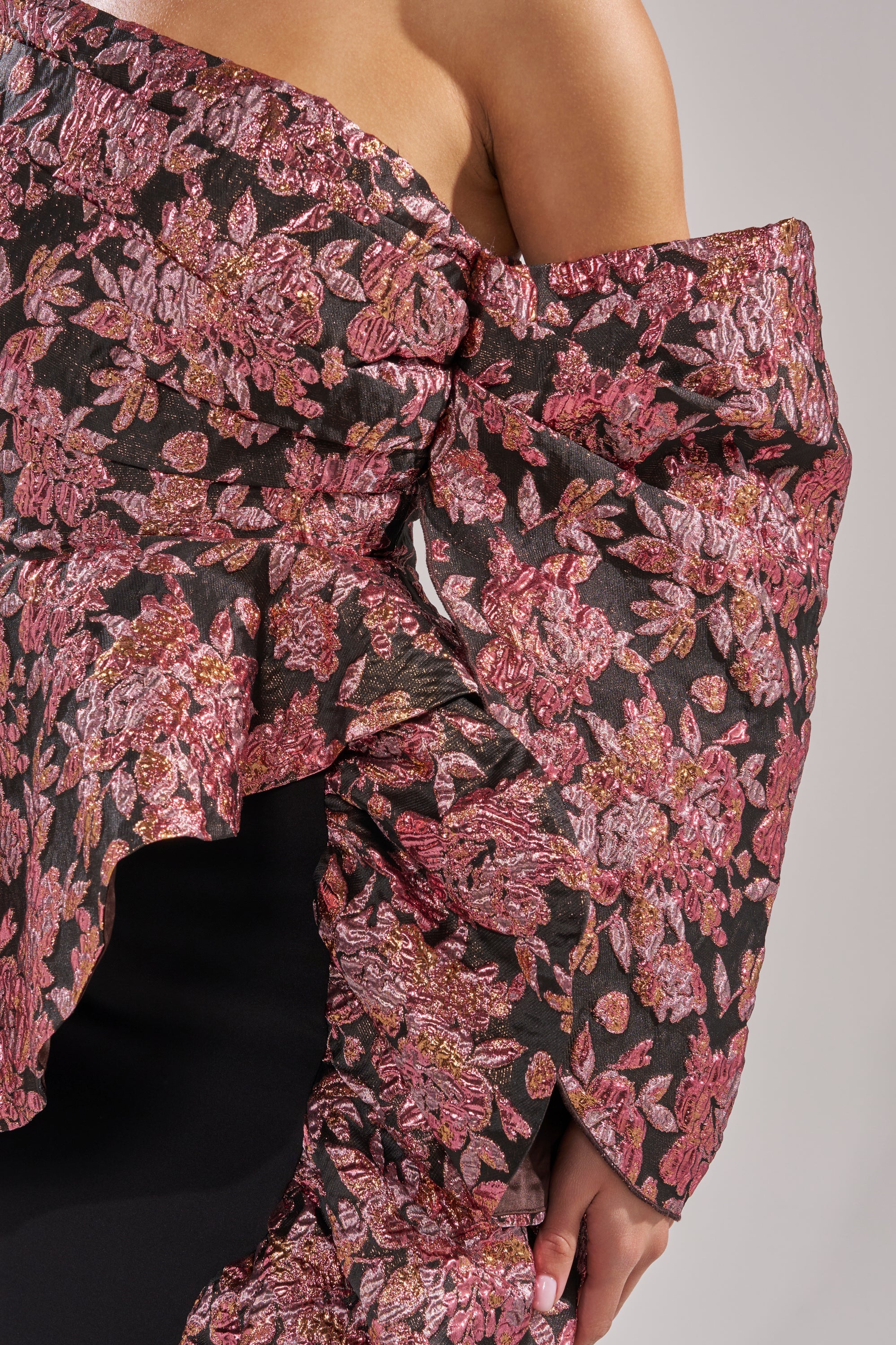 SO MUCH IN LOVE BROCADE MAXI SKIRT