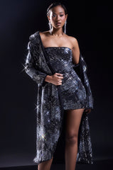 SHE IS THE MOMENT RHINESTONE TRENCH