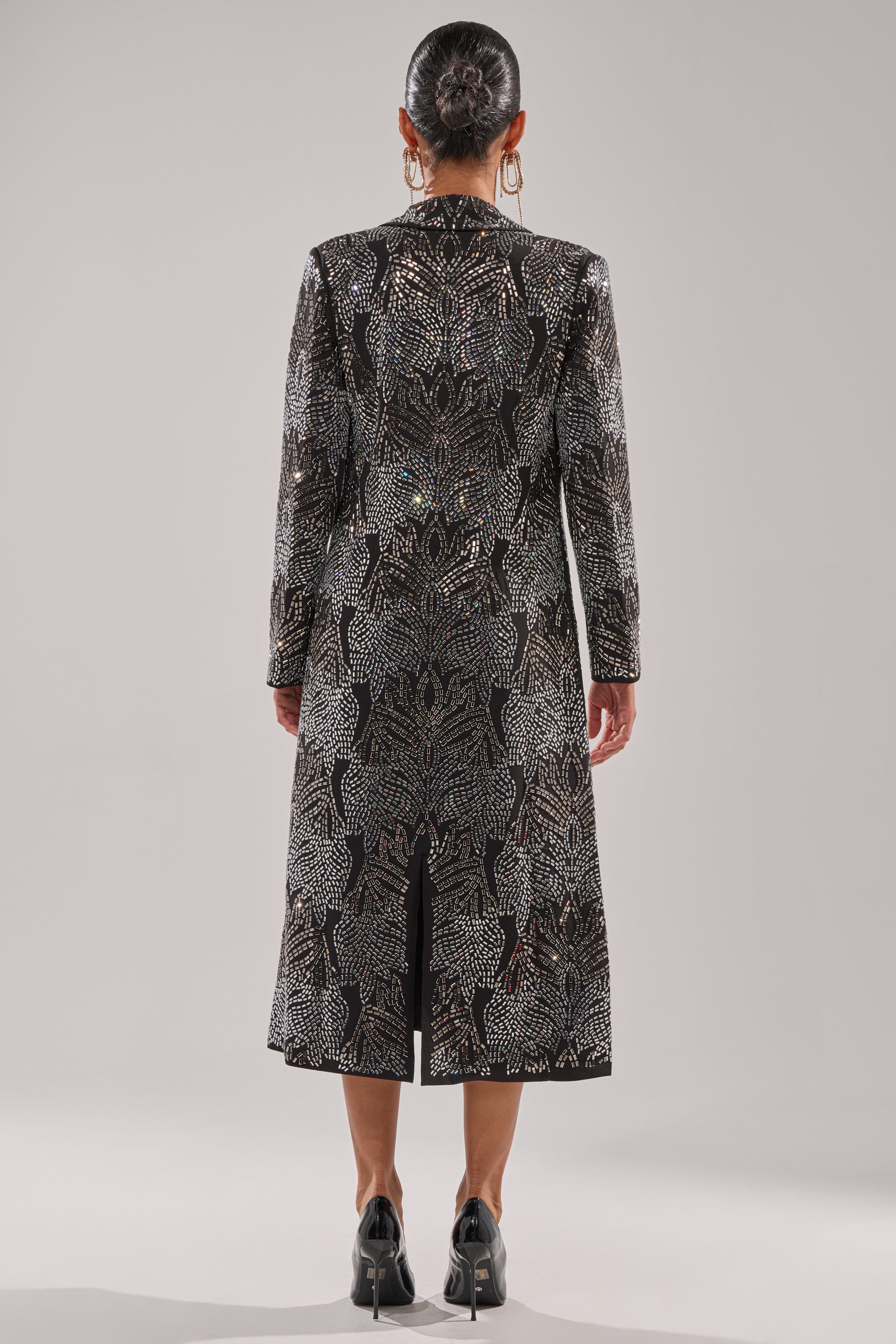 SHE IS THE MOMENT RHINESTONE TRENCH