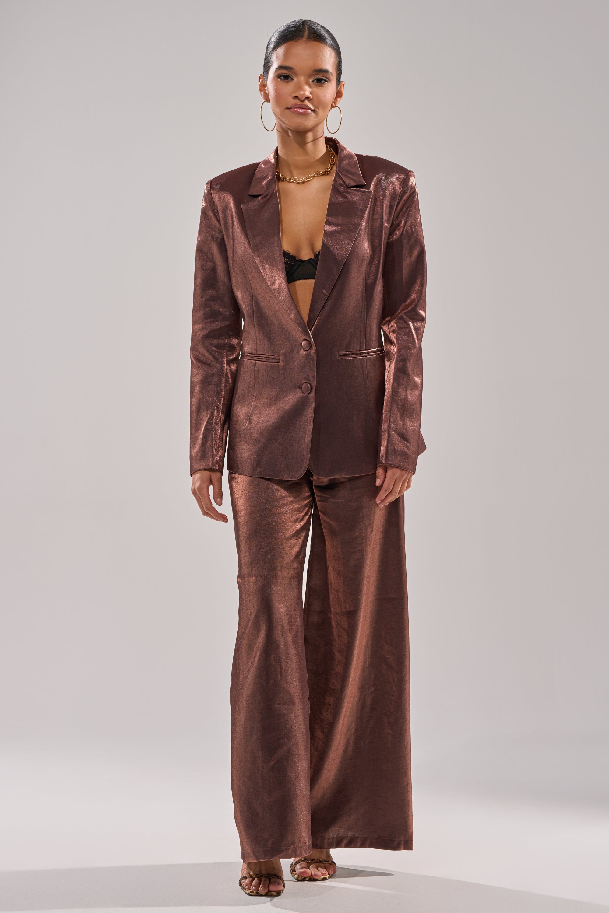 STAY CLOSE IRIDESCENT BLAZER