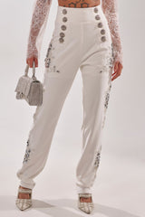 VENETIAN EMBELLISHED TROUSER