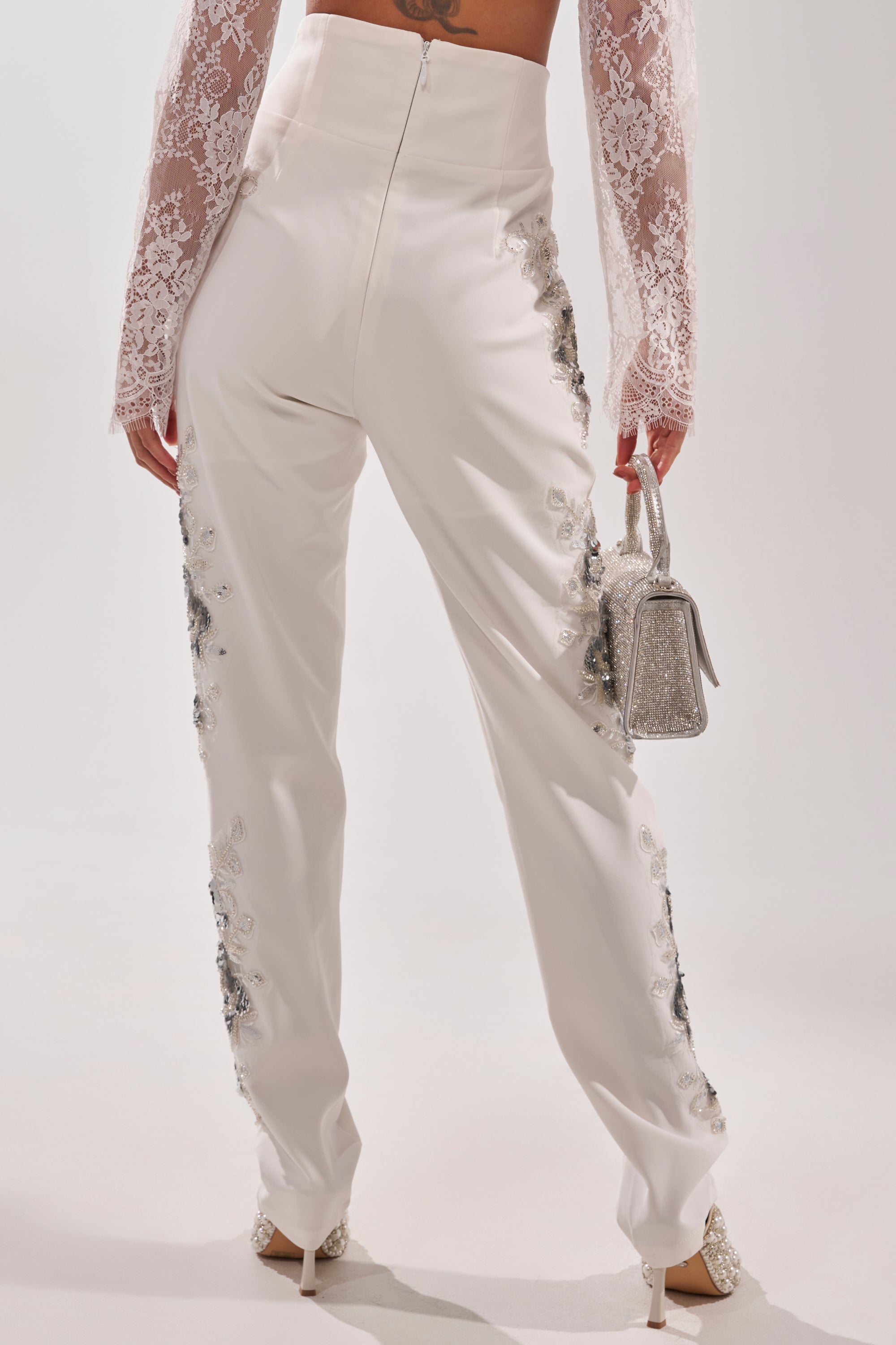 VENETIAN EMBELLISHED TROUSER