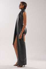 VALLY PU SCARF PANT