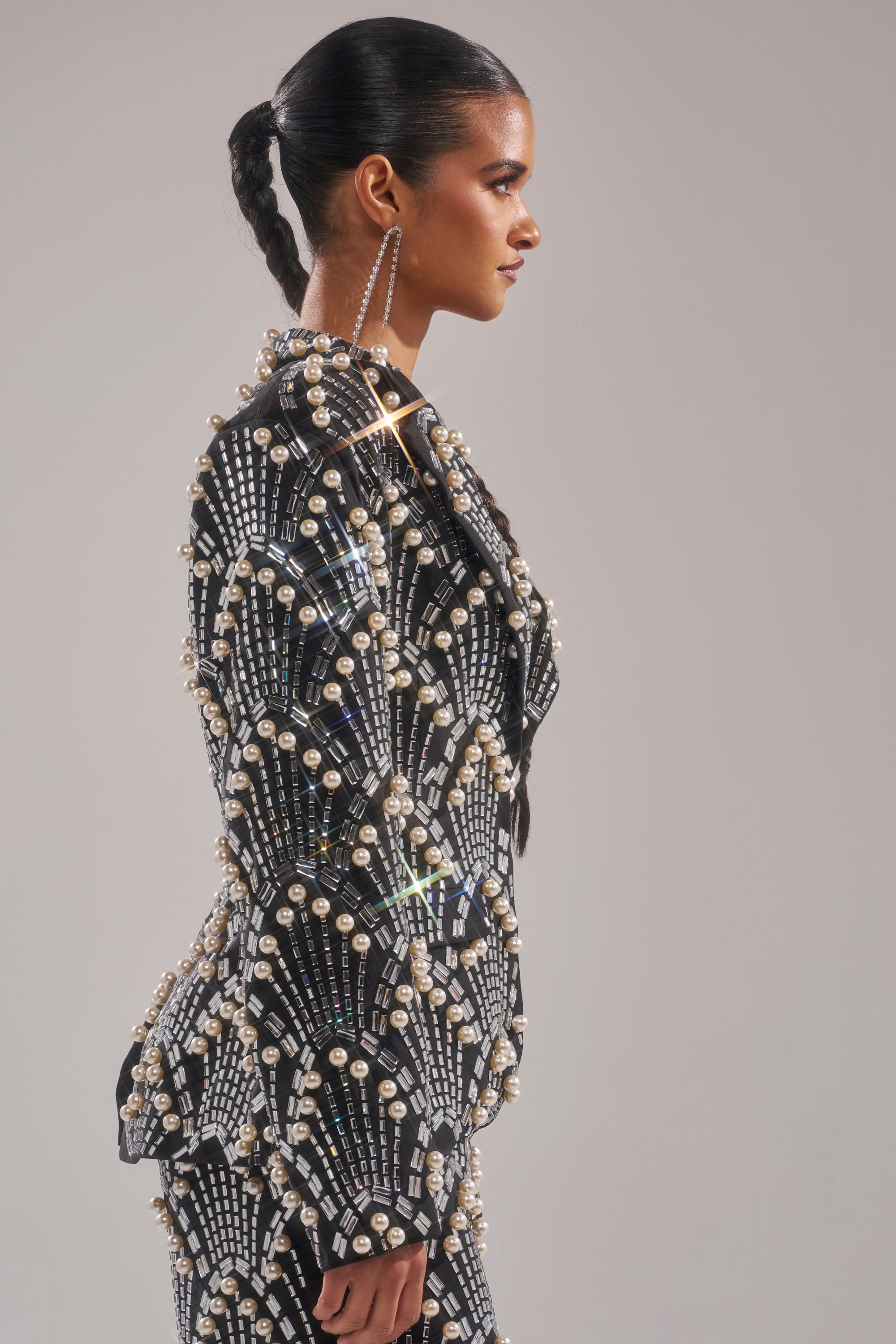 TIMES SQUARE EMBELLISHED BLAZER