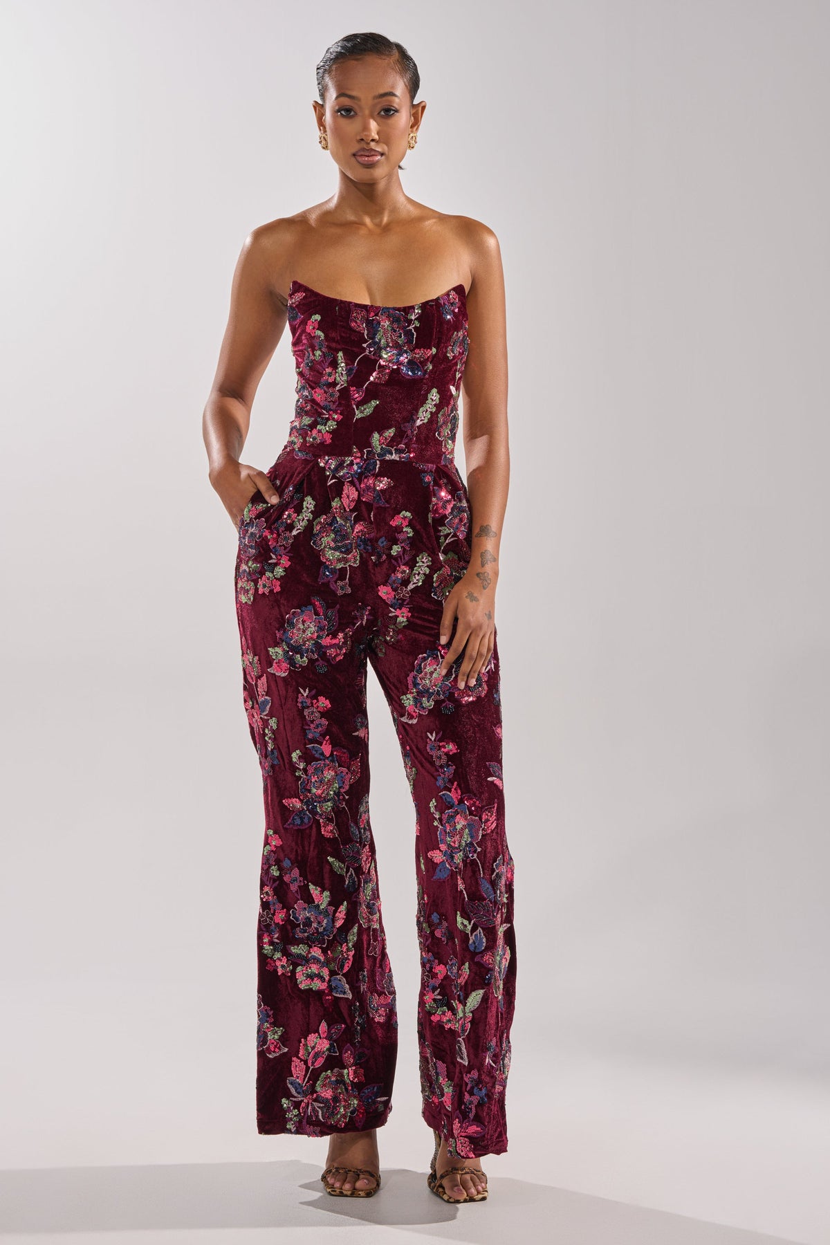 IN YOUR DREAMS VELVET JUMPSUIT