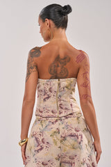 SWEETIE PIE BROCADE CORSET TOP