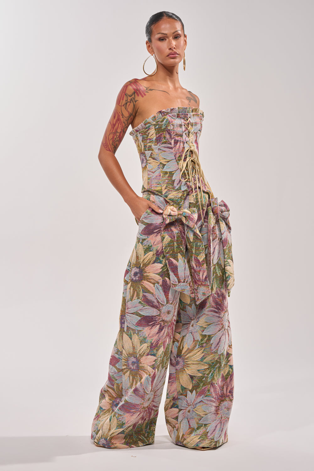 SUNFLOWER FIELDS WILD LEG PANT