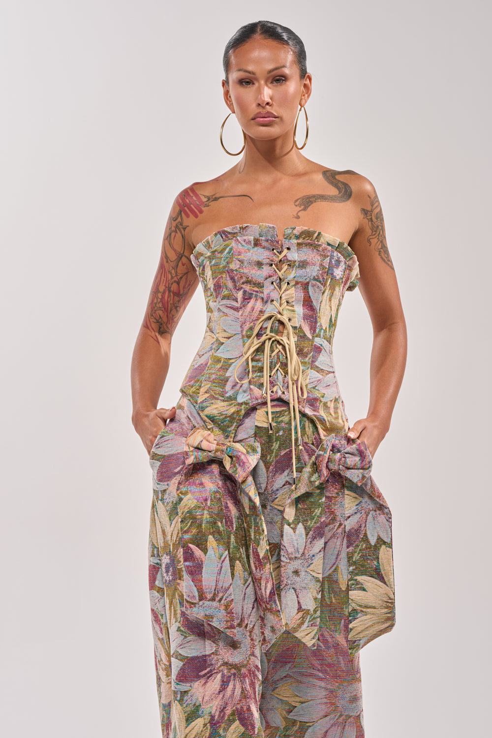 SUNFLOWER FIELDS CORSET