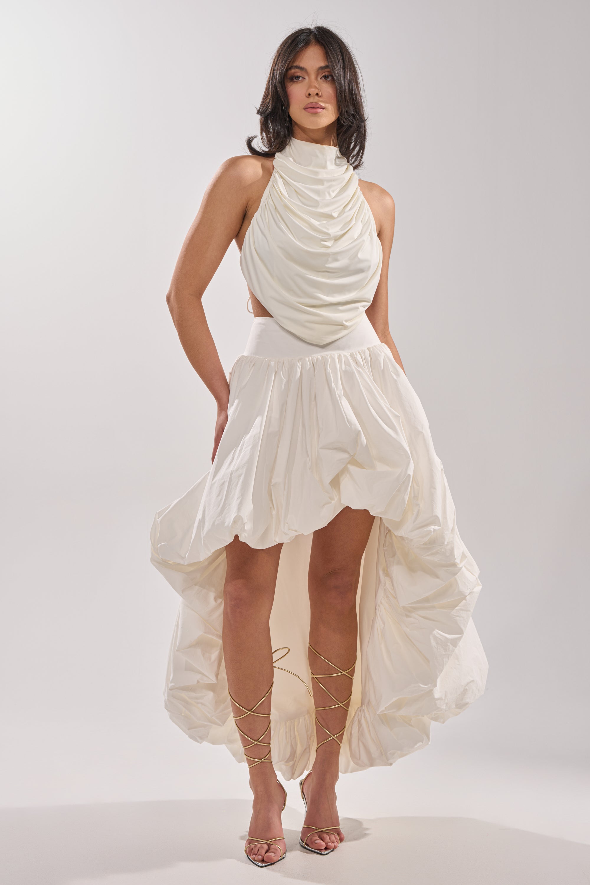 THE BIGGER THE BETTER HIGH LOW MAXI SKIRT