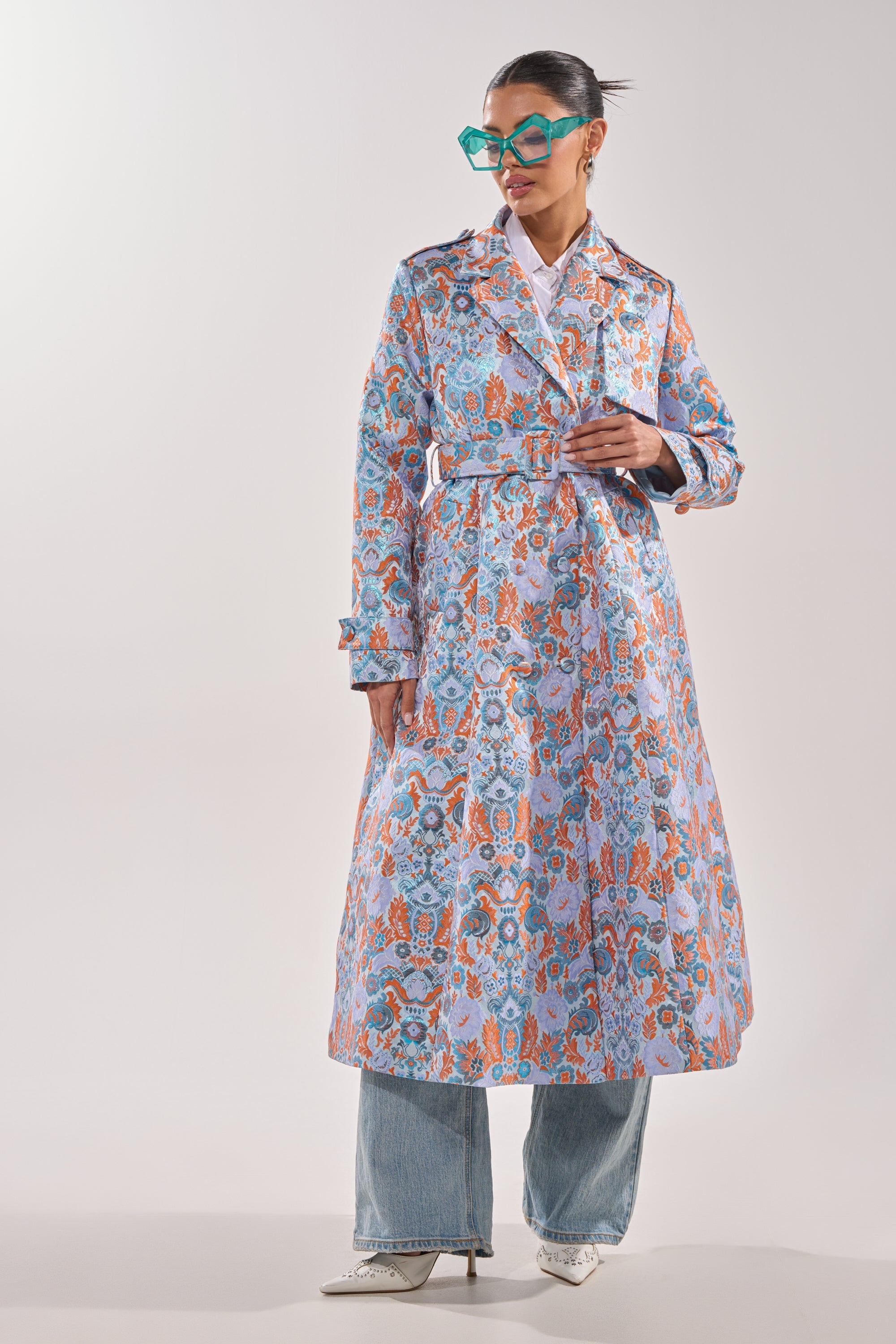 ST. GERMAIN BROCADE TRENCH