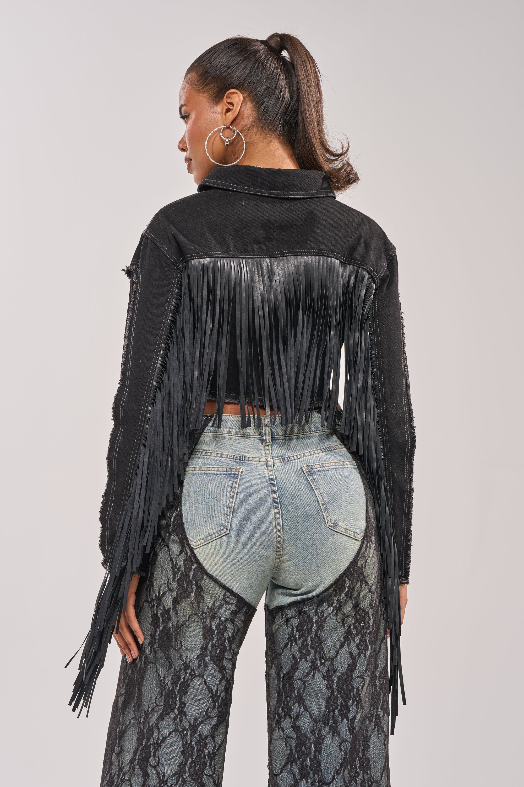 LACED AND LOADED DENIM JACKET