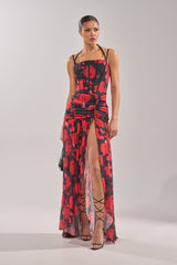 ROSE GARDEN MESH MAXI DRESS