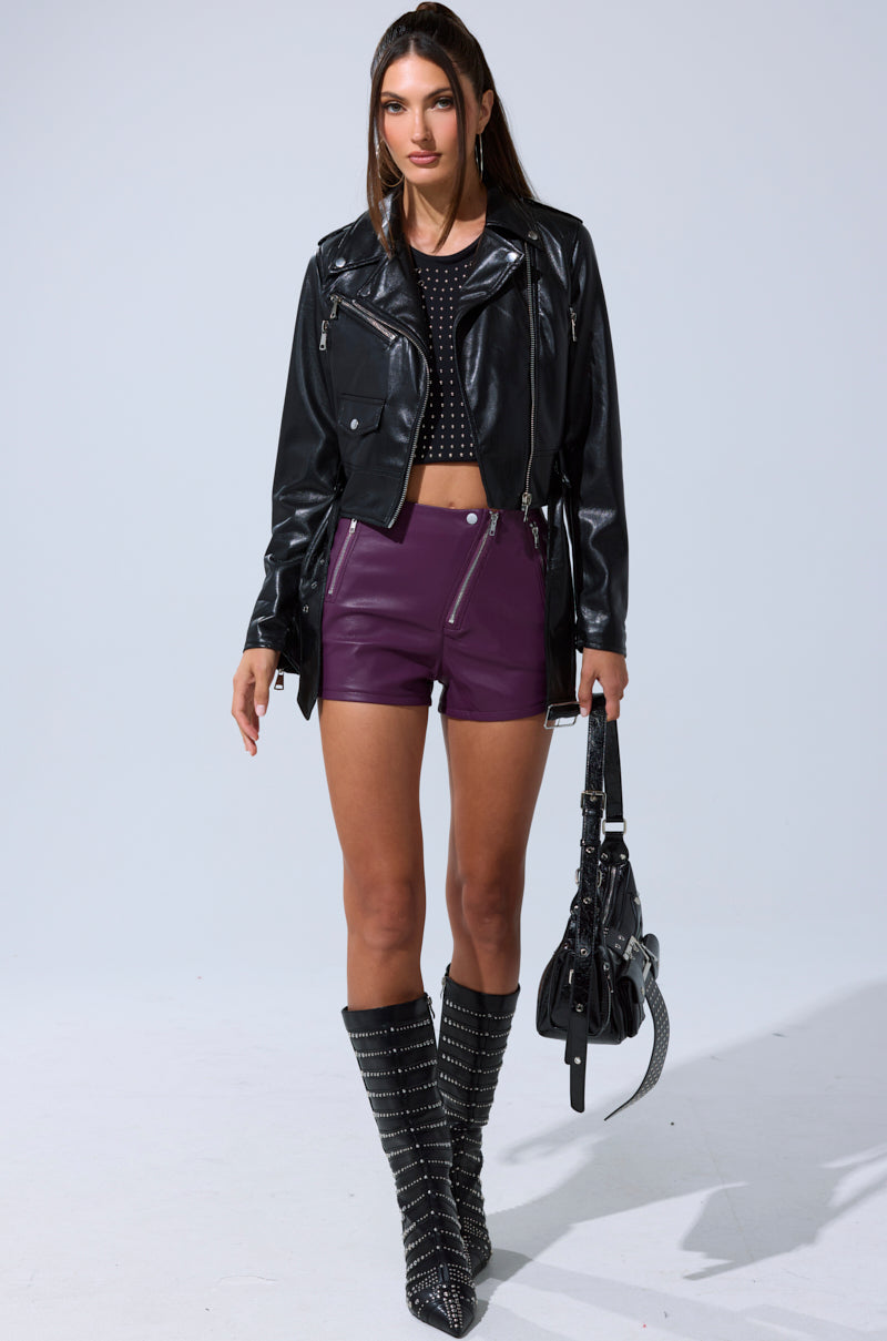 BUTTER LUXE EVERYDAY MOTO IN BLACK