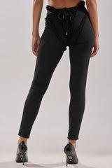 KELLY MESH LACE UP LEGGING