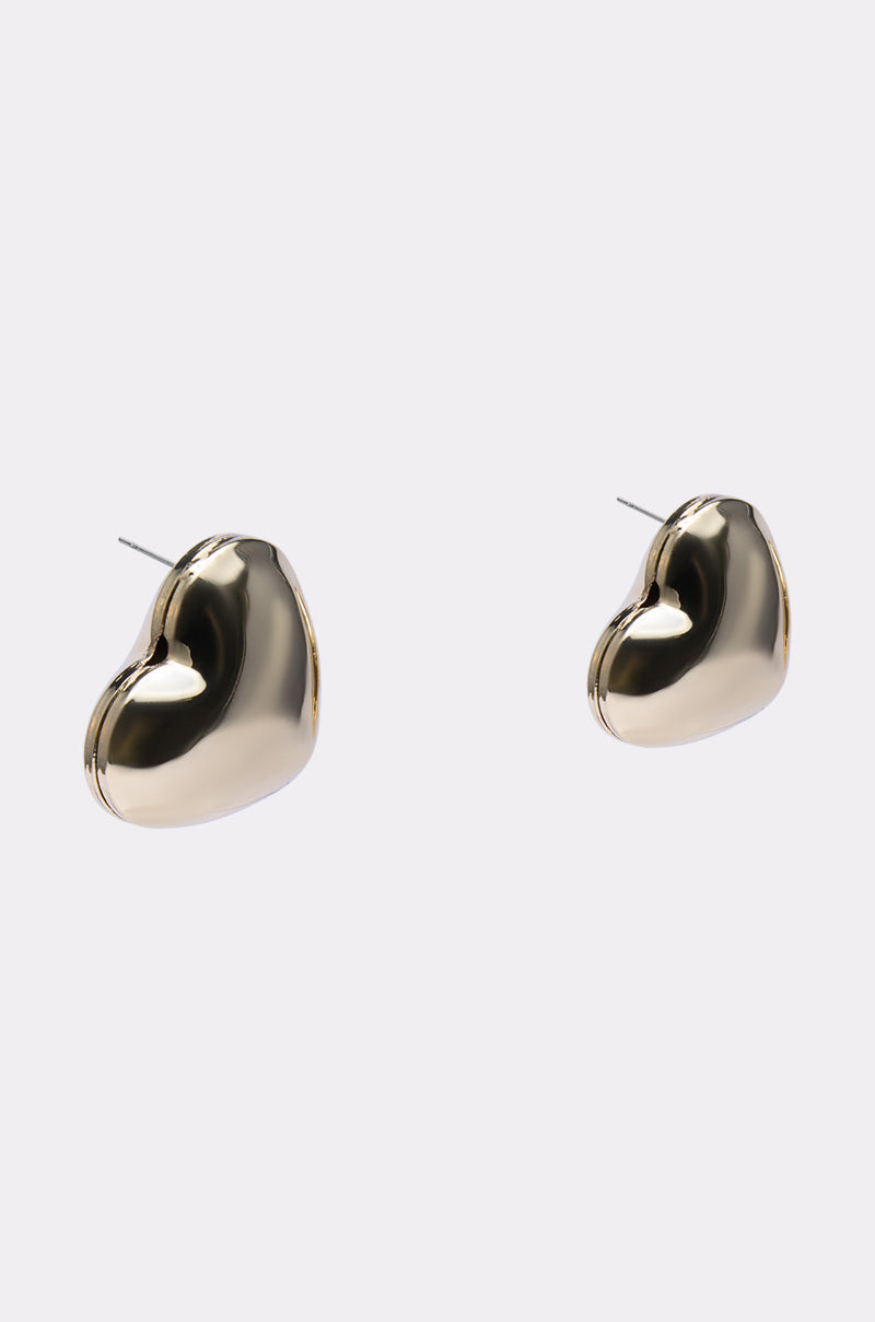 PUFFY HEART EARRING