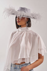 FEEL IT FEATHER BRIM HAT