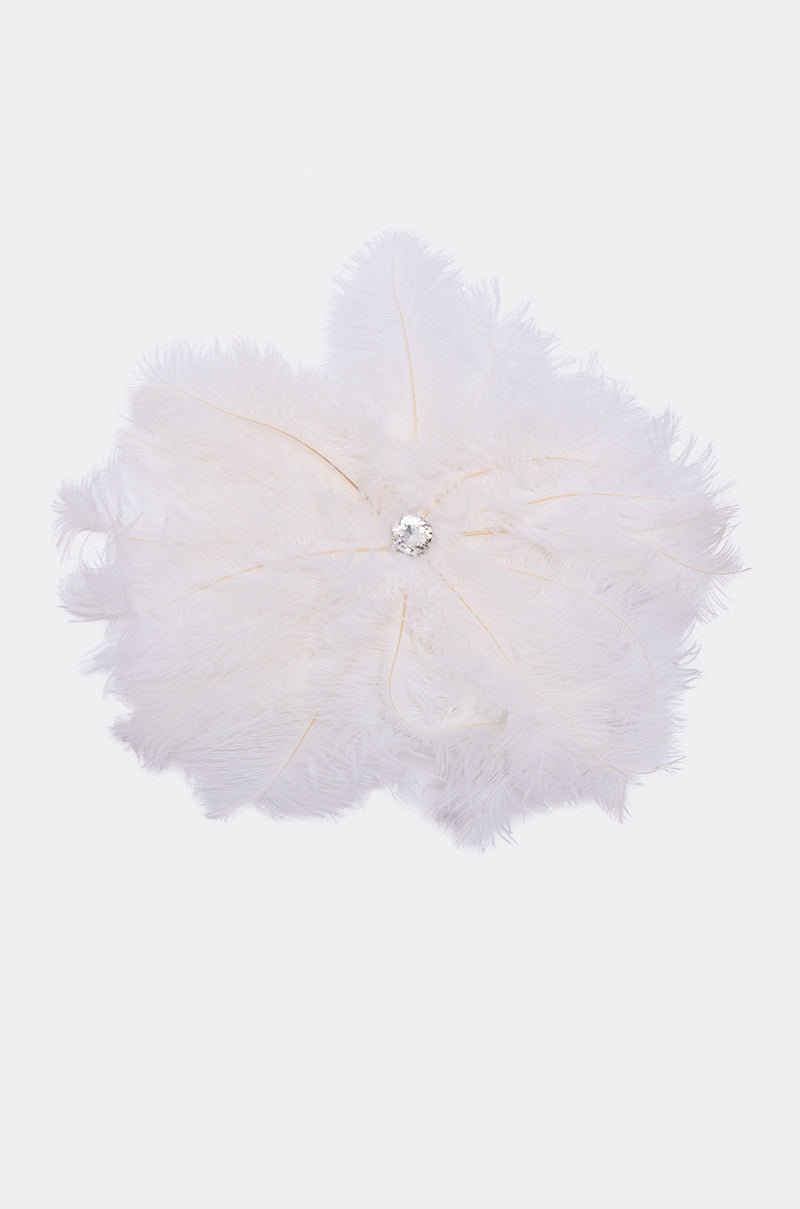 TREAT YOURSELF FEATHER BROOCH
