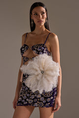 TREAT YOURSELF FEATHER BROOCH