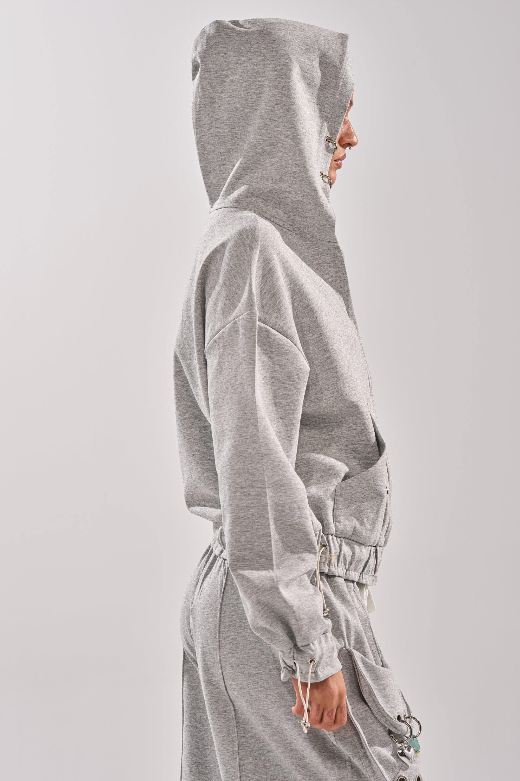 GET WITH IT ZIP UP SWEATSHIRT