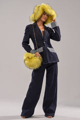 ELLIE FAUX FUR PURSE