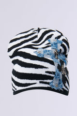 WILD ONES ZEBRA PATCH BEANIE