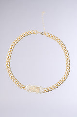 LOVE IS IN THE AIR NECKLACE IN GOLD
