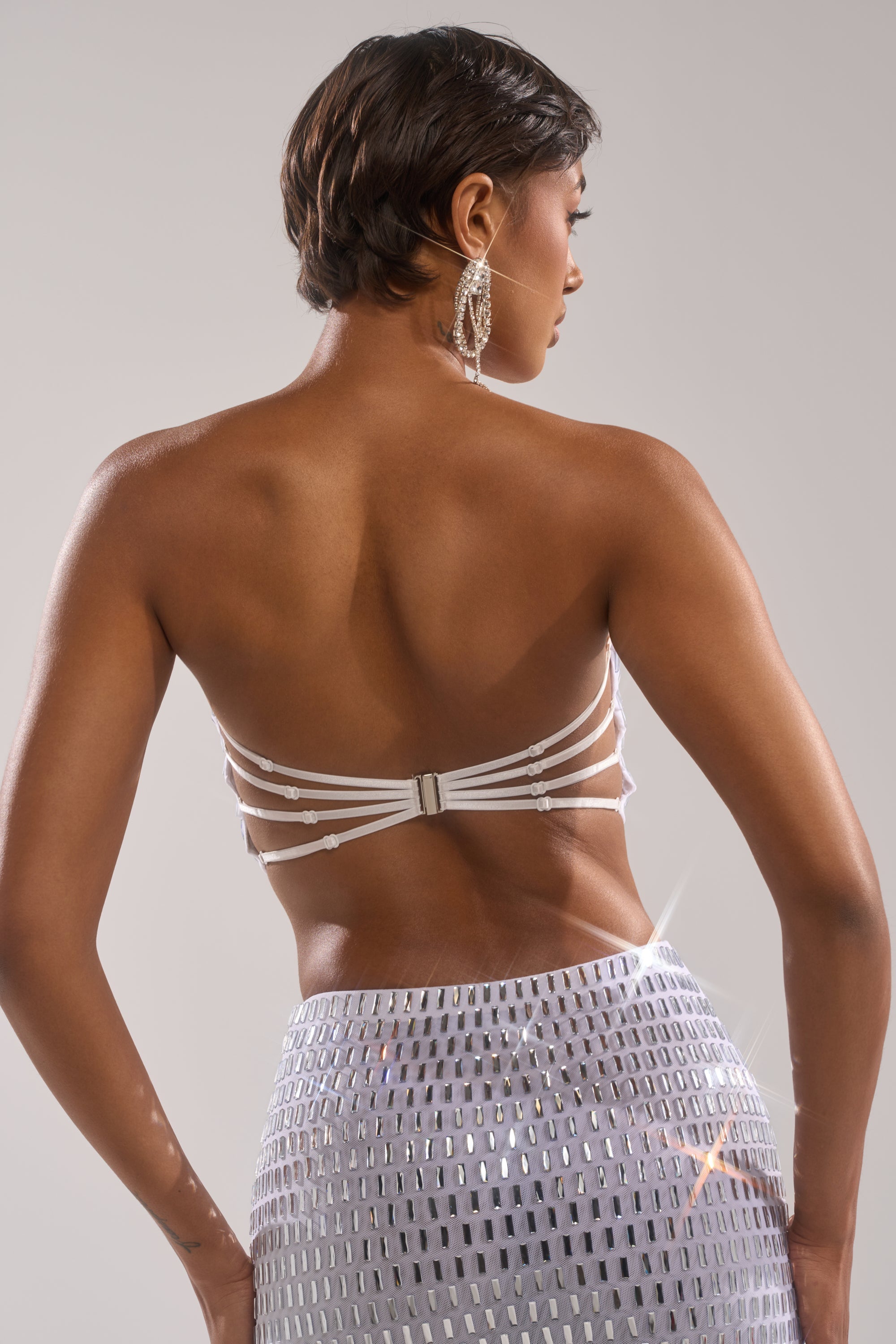 TALK ABOUT ME RHINESTONE BANDEAU