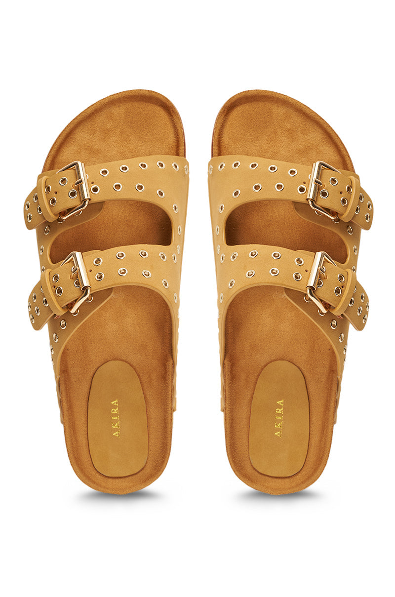 AZALEA WANG ALGEDI TAN PLATFORM SANDAL