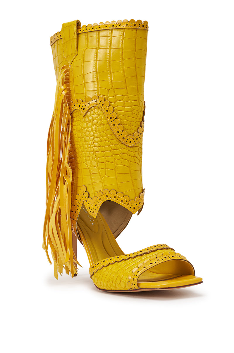 AZALEA WANG ALPHONSE YELLOW OPEN TOE SANDAL