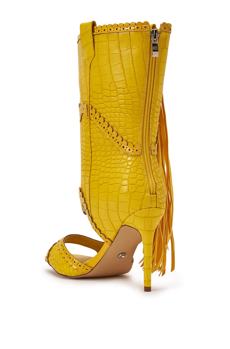AZALEA WANG ALPHONSE YELLOW OPEN TOE SANDAL