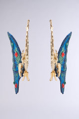 SO FLY BUTTERFLY HOOP EARRING
