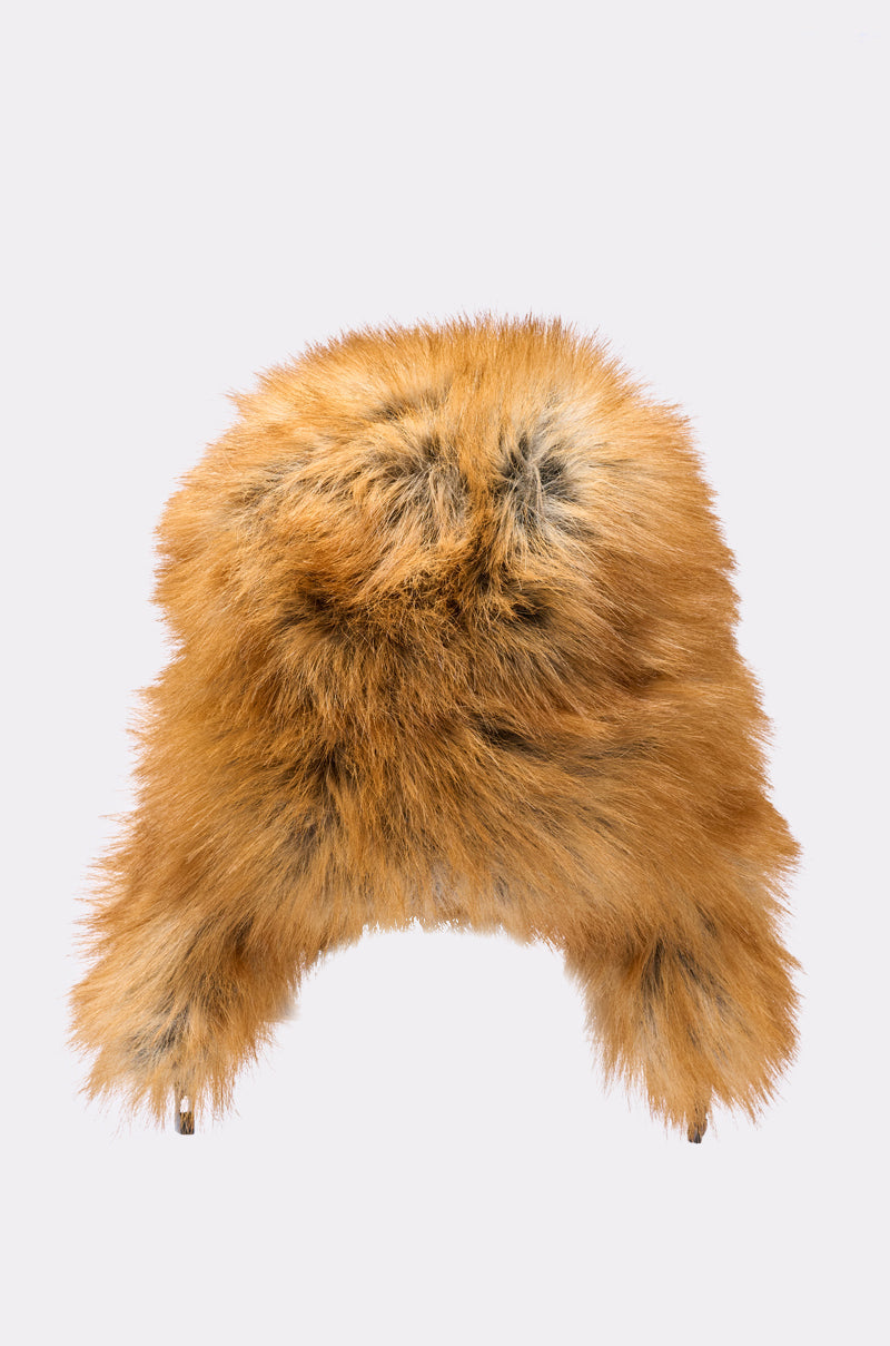 SO WITH IT FAUX FUR AVIATOR HAT