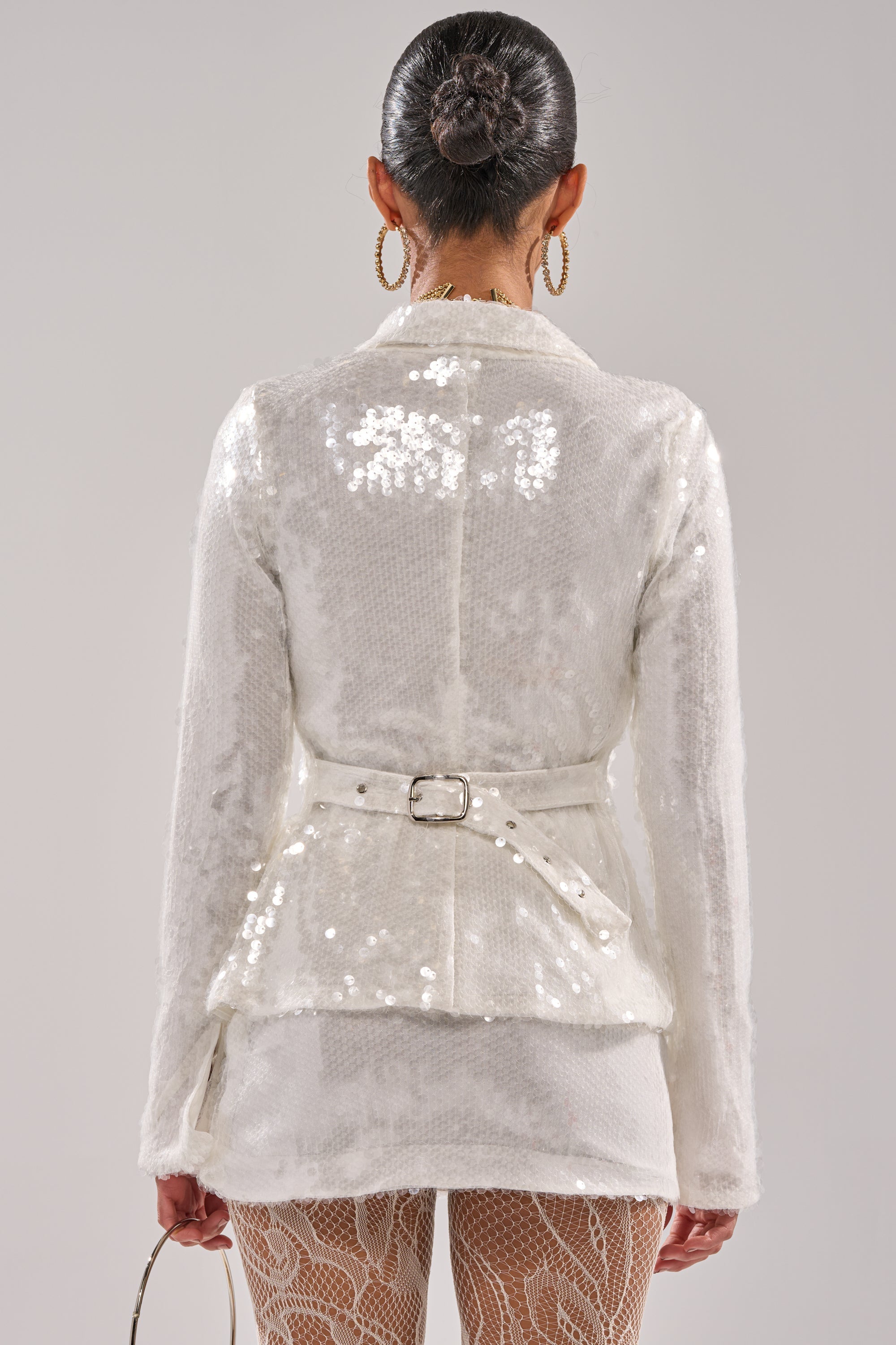 YOU AND ME BABY SEQUIN BUTTON DOWN