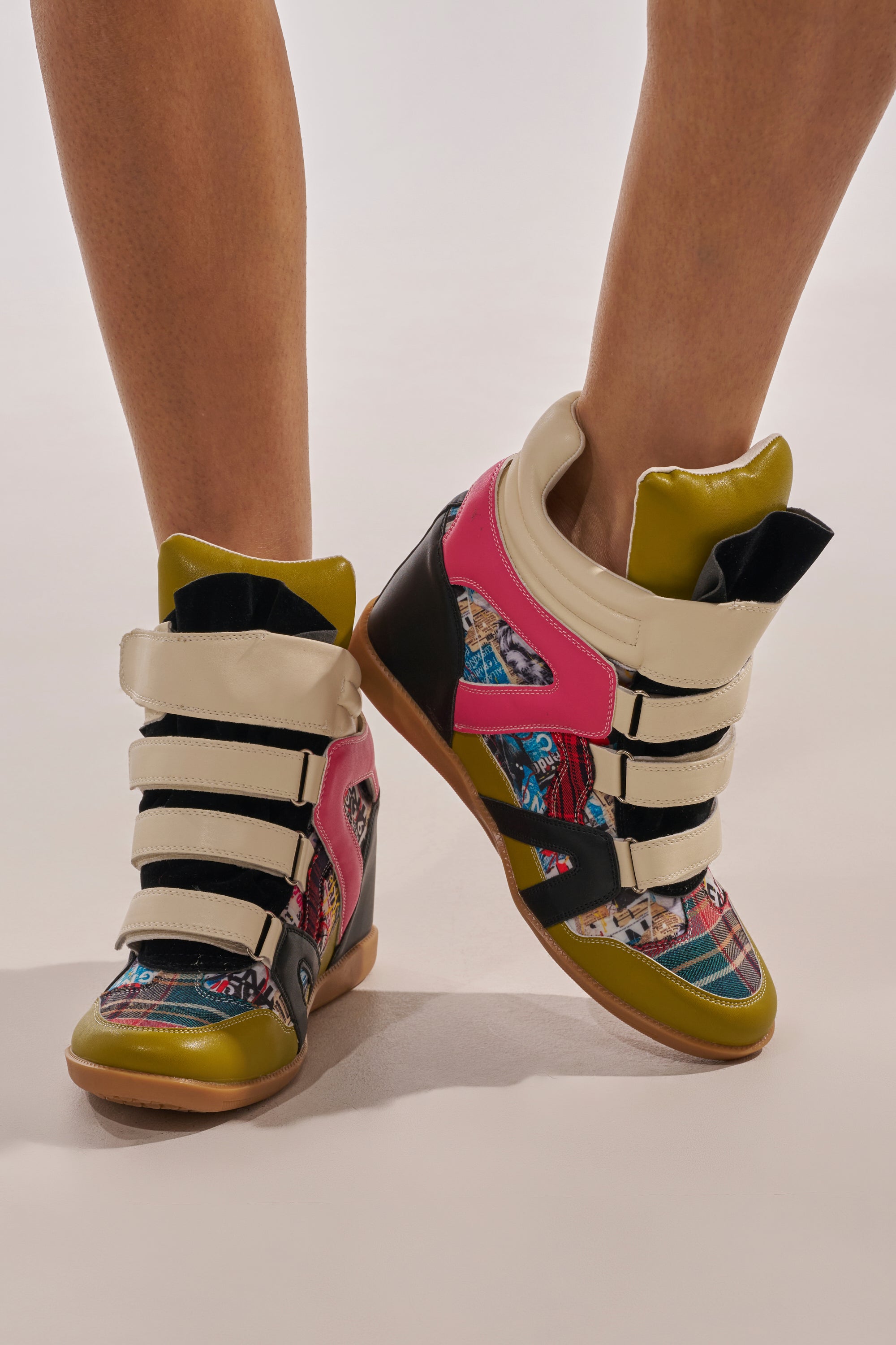 AZALEA WANG BRYANT MULTI WEDGE SNEAKER