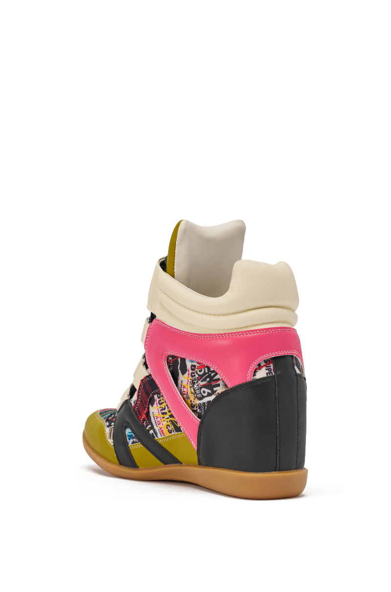 AZALEA WANG BRYANT MULTI WEDGE SNEAKER