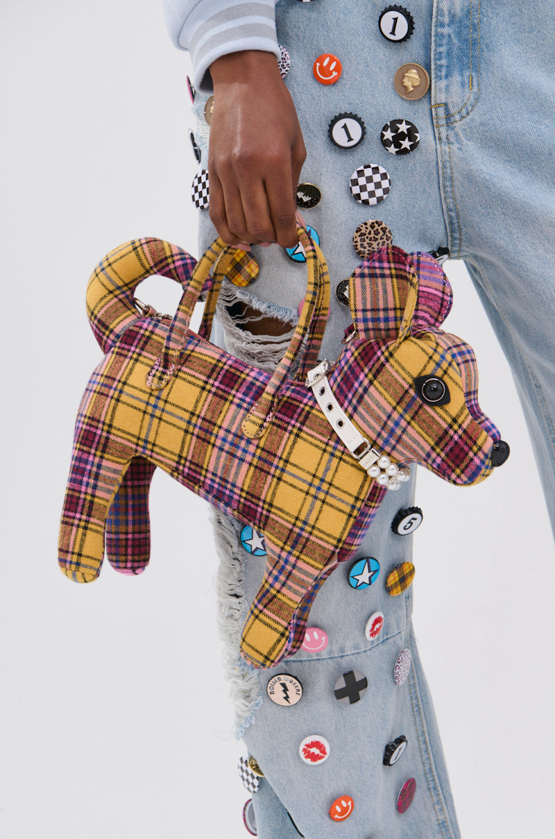 TOO POSH PLAID BAG