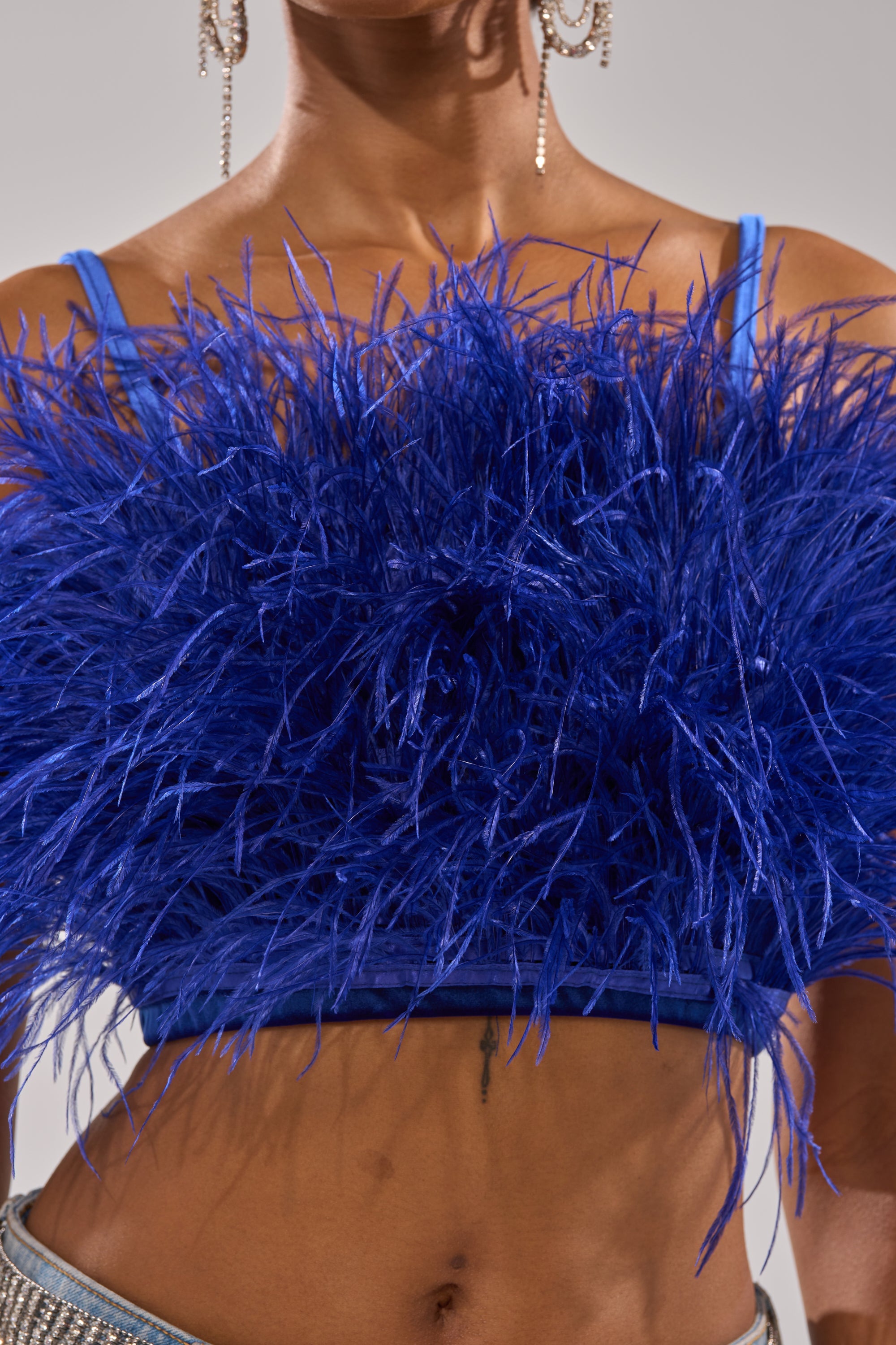 BRIGHT LIGHTS FEATHER TOP